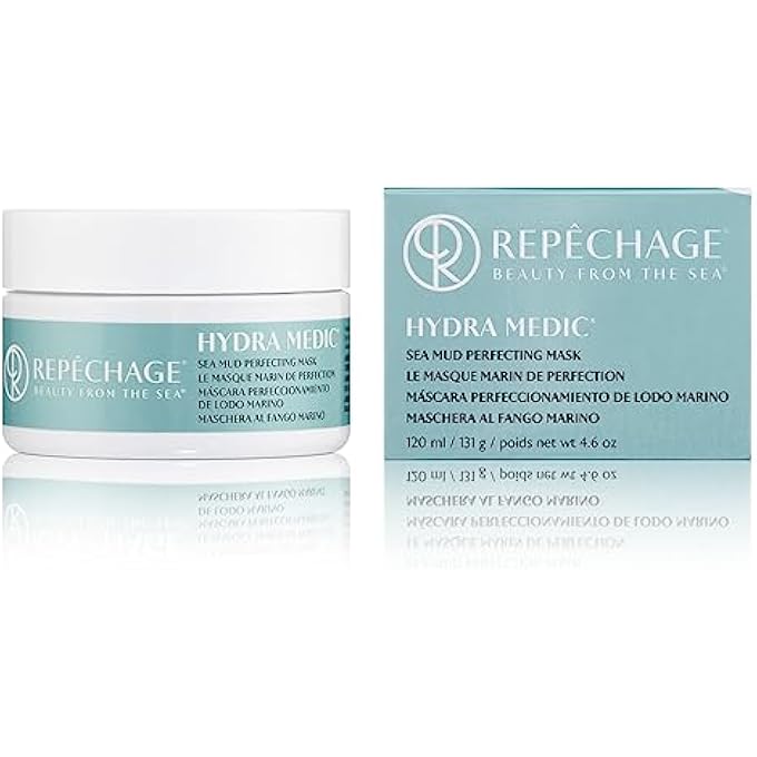 Repechage SEA MUD MASK FOR WOMEN AND MEN, 4 FL. OZ., DEEP EXFOLIATING PORE CLEANSER FOR DRY, OILY, BLEMISH PRONE FACE AND SKIN, ENHANCE BRIGHTEN, TONE, AND CLARITY, ACNE FACIAL TREATMENT - Image 1